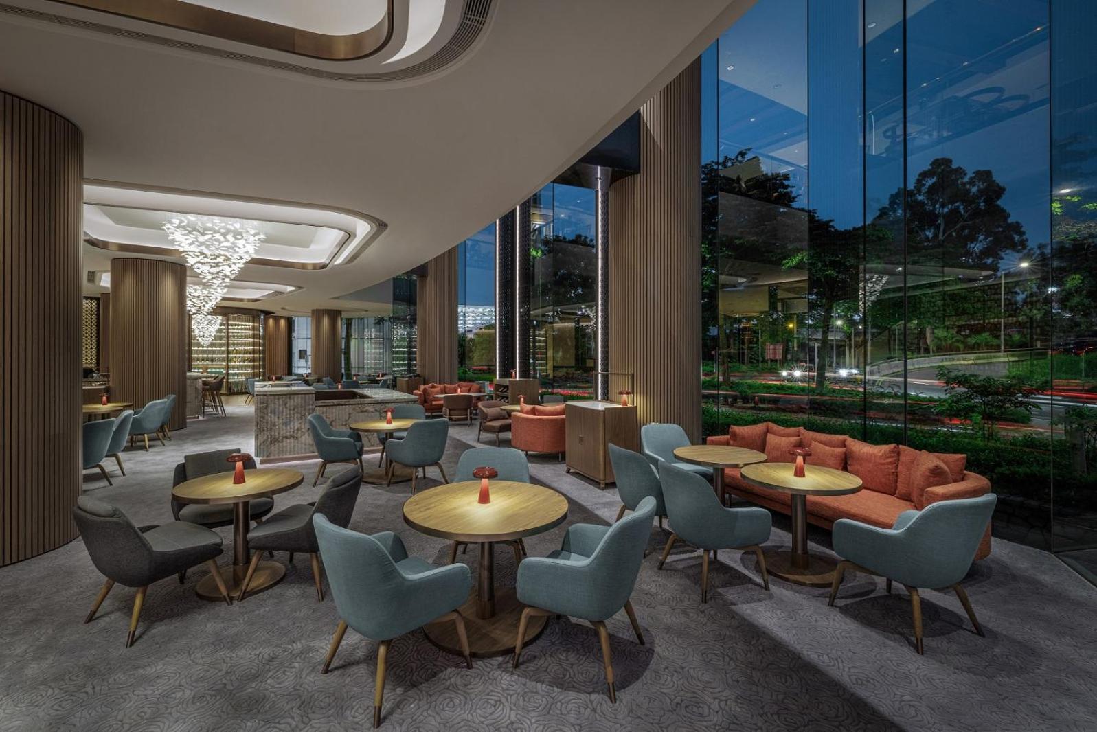 فندق نيو وورلد ميلينيوم هونج كونج هونغ كونغ المظهر الخارجي الصورة The Lounge at the airport